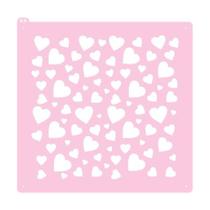 Stencil para Biscoito - Corações - Ref 4019 - 1 unidade - RR Cortadores - Rizzo