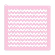 Stencil para Biscoito - Zigue Zague (Chevron) - Ref 4016 - 1 unidade - RR Cortadores - Rizzo