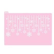 Stencil para Bolo Fundo - Floco de Neve 1 - Ref 3015 - 1 unidade - RR CORTADORES - Rizzo