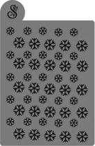 Stencil para Bolo (Mod.24) Neve de Natal - 16,5 cm x 25 cm - 1 unidade - Sonho Fino - Rizzo