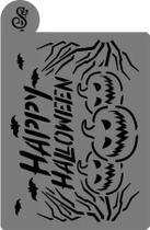 Stencil para Bolo (Mod.38) Happy Halloween - 16,5 cm x 25 cm - 1 unidade - Sonho Fino - Rizzo