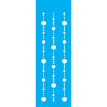 Stencil Para Pintura 10X30 Barrados Bolas OPA0718