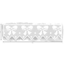 Stencil Para Pintura 28x11cm Renda Filé Laços STAG-010 Litoarte