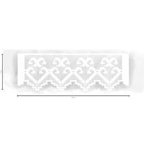 Stencil Para Pintura 32,7x11cm Renda Filé Corações STAG-009 Litoarte