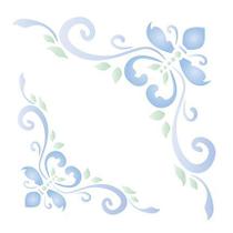 Stencil Para Pintura Simples Sta-092 Cantoneira Ornamento 14x14cm Litoarte Stencil Para Pintura Simples Sta-092 Cantoneira Ornamento 14x14cm Litoarte