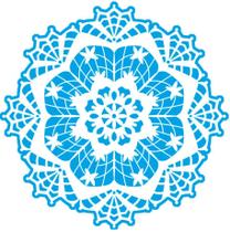 Stencil Para Pintura Sta-045 Mandala Rendada 14x14cm Litoarte Stencil Para Pintura Sta-045 Mandala Rendada 14x14cm Litoarte