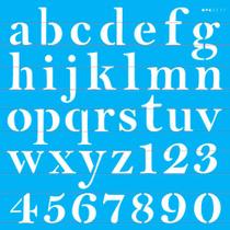 Stencil Pintura Alfabeto Reto Minusculo 2517 30,5x30,5 Opa