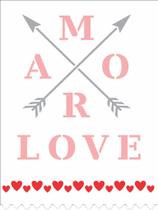 Stencil Pintura Amor - Flechas 3258 15x20 Opa Stencil Pintura Amor - Flechas 3258 15x20 Opa