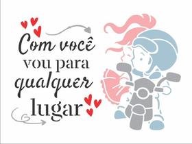 Stencil Pintura Amor - Frase com Você 3259 15x20 Opa Stencil Pintura Amor - Frase com Você 3259 15x20 Opa