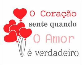 Stencil Pintura Amor - Frase o Amor 3271 20x25 Opa Stencil Pintura Amor - Frase o Amor 3271 20x25 Opa