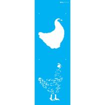 Stencil Pintura Animais Galinha 10x30 2908 Opa Stencil Pintura Animais Galinha 10x30 2908 Opa
