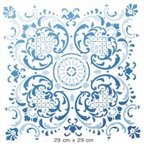 Stencil Pintura Azulejo de Arabescos 30x30 Stqg-024 Litoarte Stencil Pintura Azulejo de Arabescos 30x30 Stqg-024 Litoarte