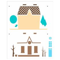 Stencil Pintura Country Casa I 2960 20x25 Opa