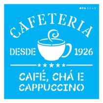Stencil Pintura Culinaria Cafeteria 3049 14x14 Opa
