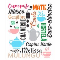 Stencil Pintura Culinaria Estamparia Cha 3042 20x25 Opa Stencil Pintura Culinaria Estamparia Cha 3042 20x25 Opa