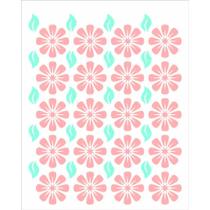 Stencil Pintura Estamparia Flores Margaridas 2970 20x25 Opa Stencil Pintura Estamparia Flores Margaridas 2970 20x25 Opa