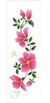 Stencil Pintura Flores Azaleias 10x30 3458 Opa