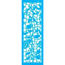 Stencil Pintura Flores Rosas Vitral 10x30 2913 Opa Stencil Pintura Flores Rosas Vitral 10x30 2913 Opa