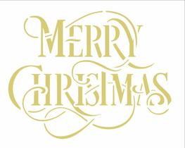 Stencil Pintura Frase Merry Christmas 2556 20x25 Opa Stencil Pintura Frase Merry Christmas 2556 20x25 Opa