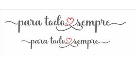 Stencil Pintura Frase para Todo o Sempre 10x30 3375 Opa