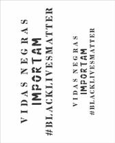 Stencil Pintura Frase Vidas Negras 2976 20x25 Opa Stencil Pintura Frase Vidas Negras 2976 20x25 Opa