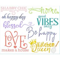Stencil Pintura Frases Cozinha Str-249 20x25 Litoarte Stencil Pintura Frases Cozinha Str-249 20x25 Litoarte