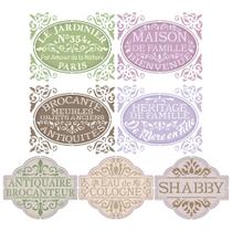 Stencil Pintura Frases e Selos 34,4x21cm St-434 Litoarte