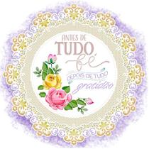 Stencil Pintura Guirlanda Rendada, Antes De Tudo FÉ 30x30 Stqg-030 Litoarte