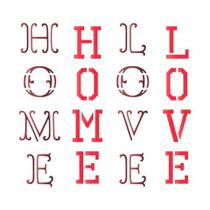 Stencil Pintura Home Love 10x10cm Stx-414 Litoarte