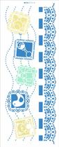 Stencil Pintura Infantil Renda Brinquedos 2949 17x42 Opa