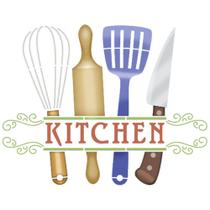 Stencil Pintura Kit Cozinha Kitchen Str-247 20x25 Litoarte