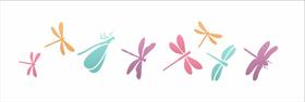 Stencil Pintura Libelulas I 10x30 3347 Opa Stencil Pintura Libelulas I 10x30 3347 Opa