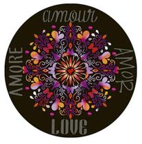Stencil Pintura Mandala Amor Amour 30x30 Stqg-011 Litoarte Stencil Pintura Mandala Amor Amour 30x30 Stqg-011 Litoarte