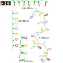 Stencil Pintura Natal Pisca-pisca Stngg-021 34,4x21 Litoarte