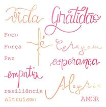 Stencil Pintura Palavras Otimismo Stxx-182 20x20cm Litoarte