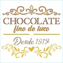 Stencil Pintura Pascoa Chocolate Fino Sta-154 14x14cm Litoarte