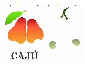 Stencil Pintura Pd Brasil Frutas Caju 3199 15x20 Opa