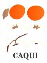 Stencil Pintura Pd Brasil Frutas Caqui 3200 15x20 Opa