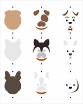 Stencil Pintura Pet Cachorrinhos Fofos 3037 20x25 Opa