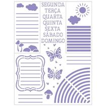 Stencil Pintura Planer Good Vibes 21,1x17,2 Stm-750 Litoarte Stencil Pintura Planer Good Vibes 21,1x17,2 Stm-750 Litoarte