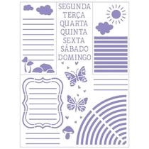 Stencil Pintura Planer Good Vibes 21,1x17,2 Stm-750 Litoarte