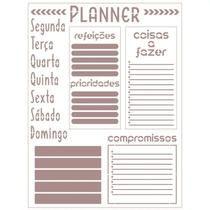 Stencil Pintura Planer Semanal 21,1x17,2 Stm-747 Litoarte