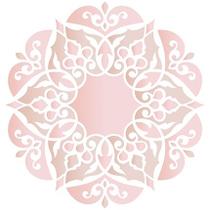 Stencil Pintura Simples 20x20cm Mandala de Arabescos STXX-100 - Litoarte