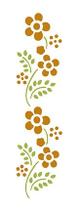 Stencil Pintura Simples Flores 17X6,5 STP-056 - Litoarte Stencil Pintura Simples Flores 17X6,5 STP-056 - Litoarte