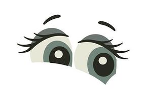 Stencil Pintura Simples Sopreposição Olhos 17X6,5 STP-129 - Litoarte