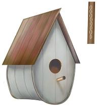 Stencil Pintura Sobreposição Casa de Passarinho 34,4x21cm ST-279 - Litoarte