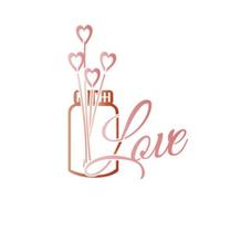 Stencil Pintura Vidro Love Aromatizador 21,1x17,2 Stm-639 - Litoarte