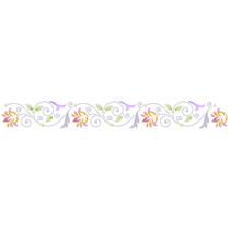 Stencil Pintura Vintage Arabescos Stb-049 28x4cm Litoarte Stencil Pintura Vintage Arabescos Stb-049 28x4cm Litoarte