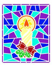 Stencil Pintura Vitral Vela 20x25 2742 OPA Stencil Pintura Vitral Vela 20x25 2742 OPA