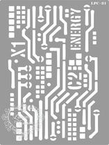 Stencil Placa Energy - 20x15cm - Ref. 81 Stencil Placa Energy - 20x15cm - Ref. 81